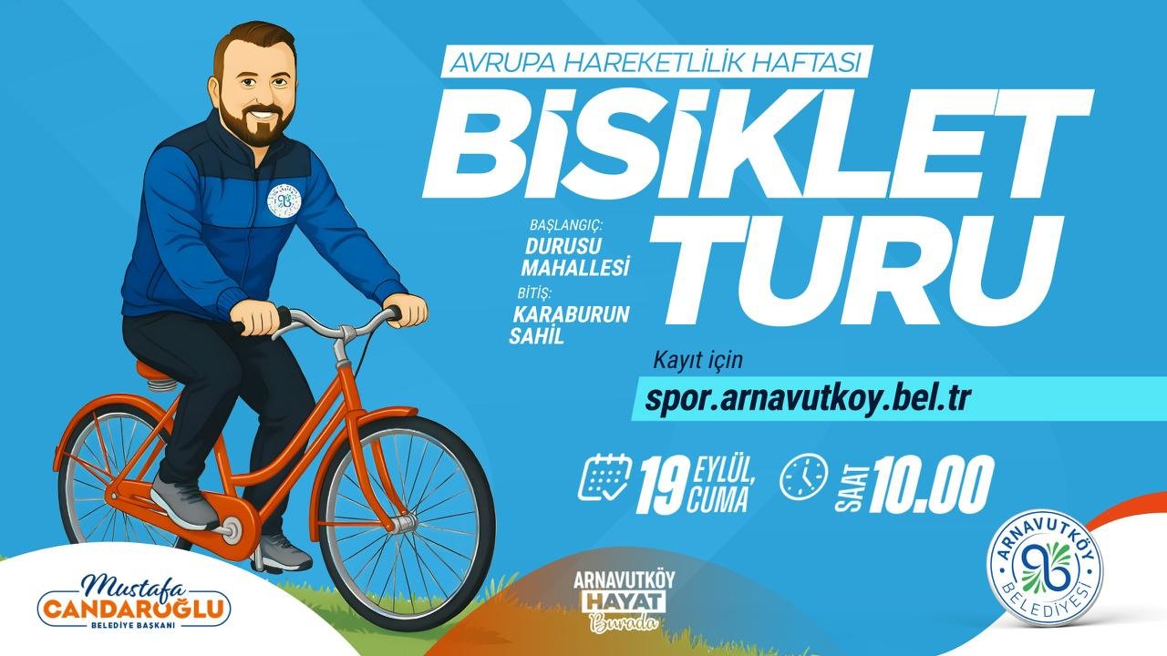 19 Eylül Avrupa Hareketlilik Haftası Bisiklet Turu